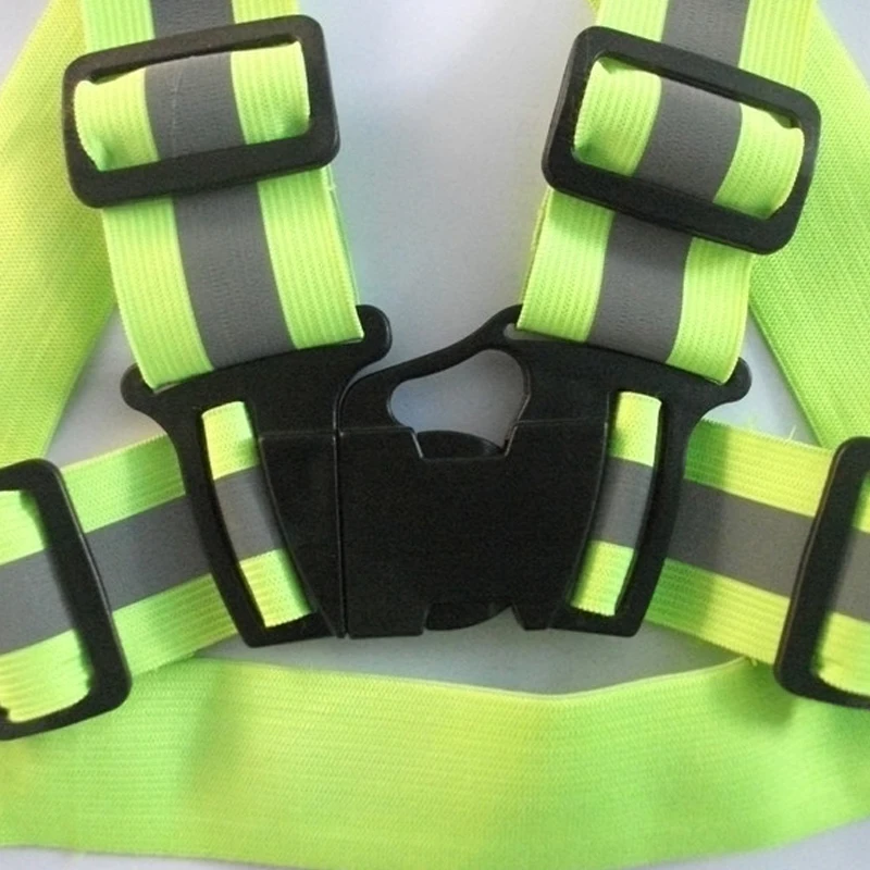 ZK40 Dropshipping Outdoor High Visibility Unisex Safety Vest Reflective Belt Safety Vest Fit For Running Cycling Sports Clothes