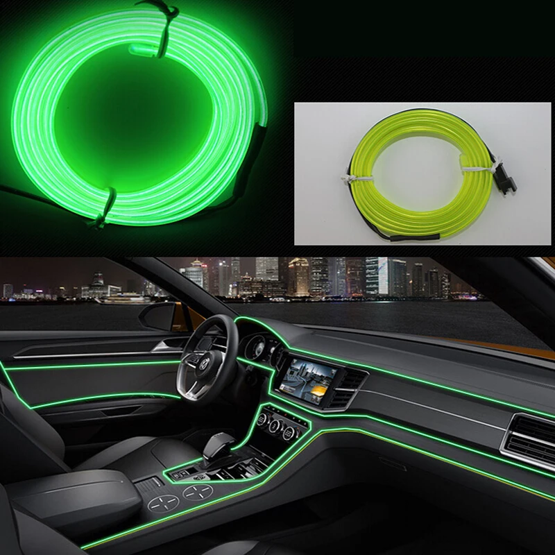 Ambient Lamp RGB Car LED Neon Cold Light Auto Interior Atmosphere Light Refit Decoration Strips Shine Usb/Cigar Lighter/Driver