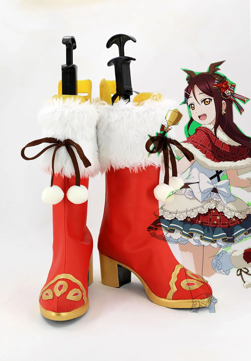 

Sakurauchi Riko Cosplay Love Live Sunshine Riko Christmas Cosplay Boots Shoes Custom Made Any Size