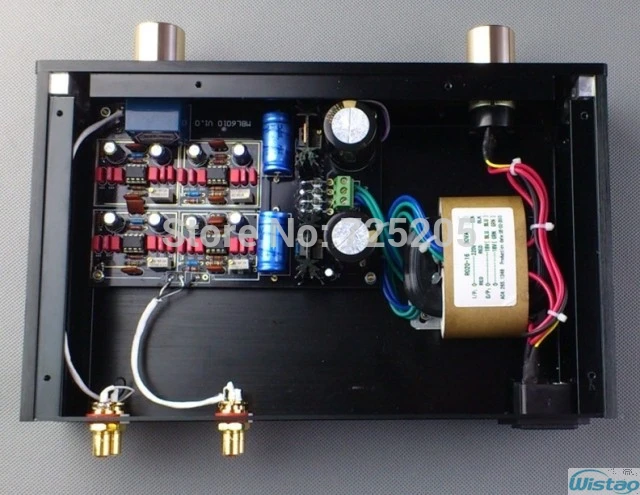 

HIFI Preamplifier Stereo Adopt AD797 High-end Customized MBL6010 D Black Gold Edition Top-level Audio system Preamp