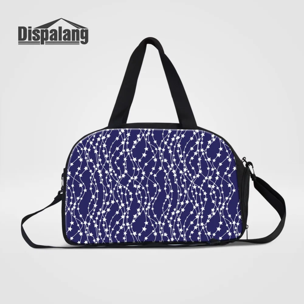 Dispalang Travel Duffle Bags Striped Star Print Travel Luggage Bag Large Capacity Shoulder Bag Women Unisex Travel Handbags