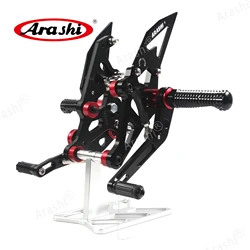 Arashi For YAMAHA MT07 FZ07 2014-2022 Motor Foot Pegs Adjustable Rearset Footrest MT-07 FZ-07 2014 2015 2016 2017 2018 2019 2020