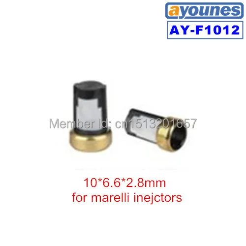 100pieces/set TOP  quality auto parts fuel injector micro filter  for marelli  (6.6*2.8*10mm,AY-F1012)