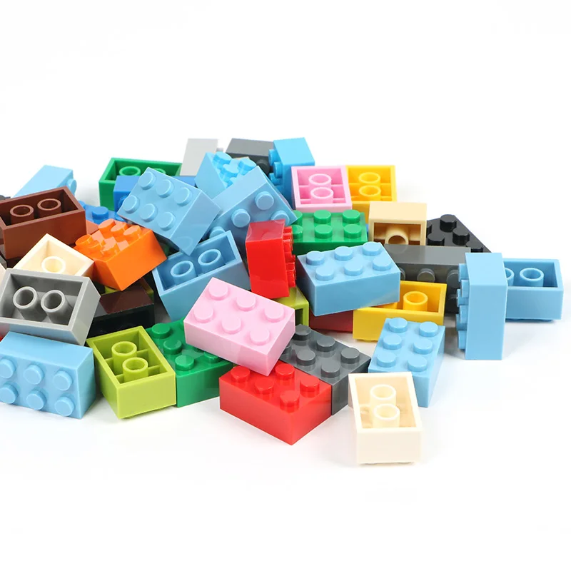 

2*3 point 100g/lot brick Multicolour Parts DIY Building Bricks Parts Model Building Blocks Toys