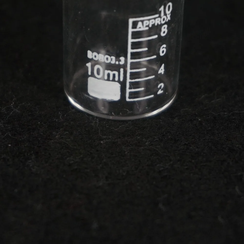 10ML Low Form Beaker Chemistry Lab G3.3 Borosilicate Glass Heavy Wall