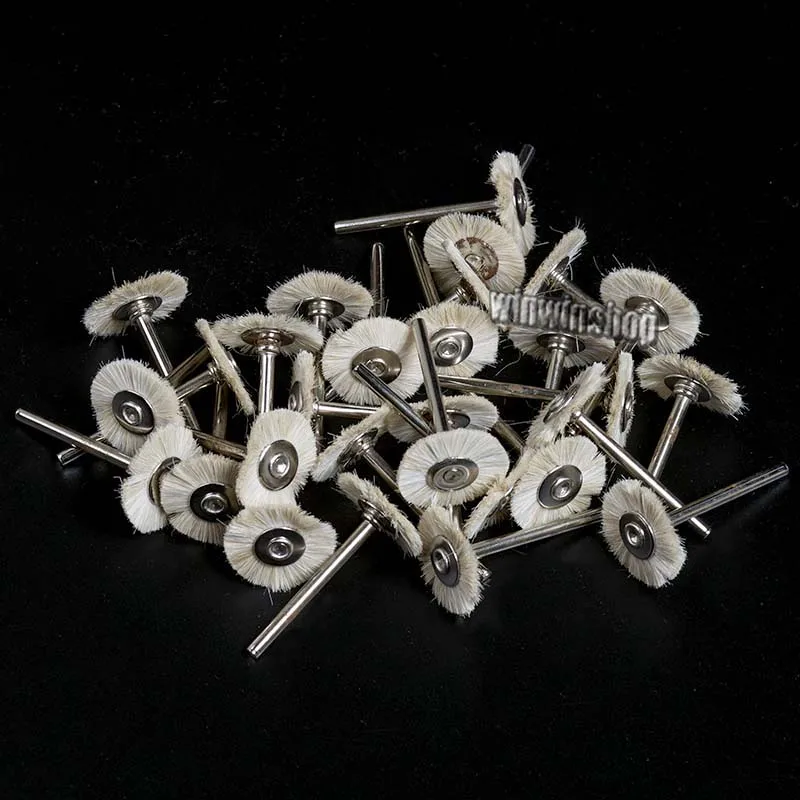 30pcs Dental Lab Brush Polishing Wheel Polishers for Rotary Tools 2.35mm For Sale