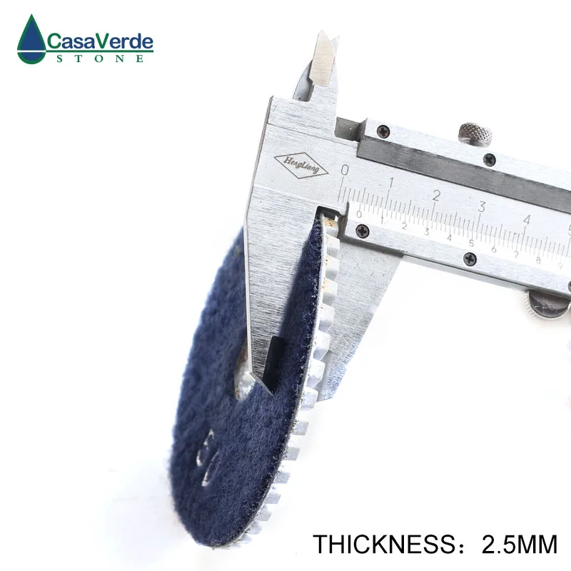 Almofadas de polimento de diamante manual flexíveis, 3000 #4 polegadas (100mm) com 2.5mm