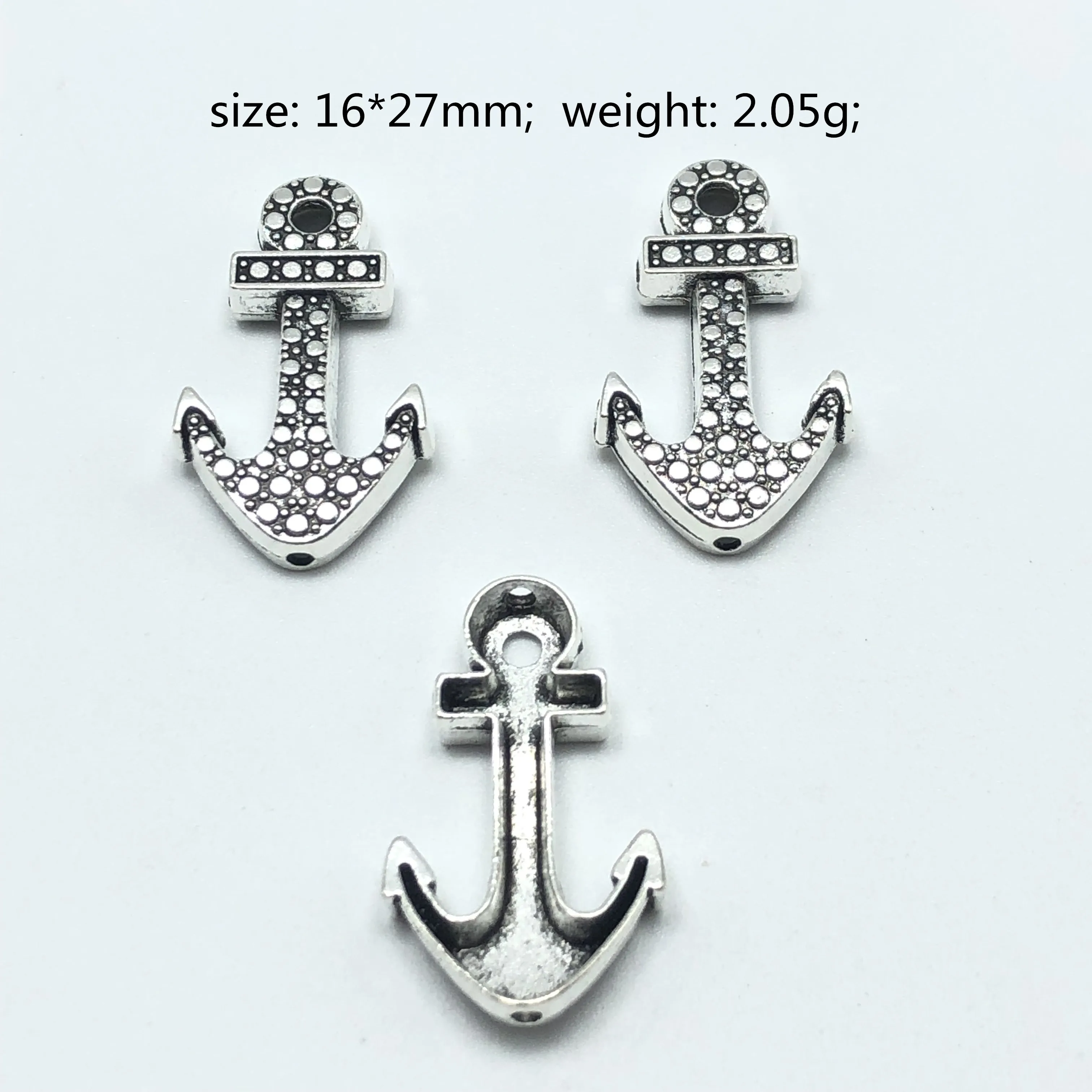JunKang 10pcs anchor rope sea rudder Charm pendant DIY handmade necklace bracelet findings accessories for jewelry making
