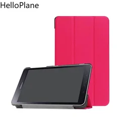 For Samsung Galaxy Tab A 8.0 2017 A2S T380 T385 SM-T385 SM-T380 Tablet Case Custer Tri 3 Fold Stand Bracket Flip Leather Cover