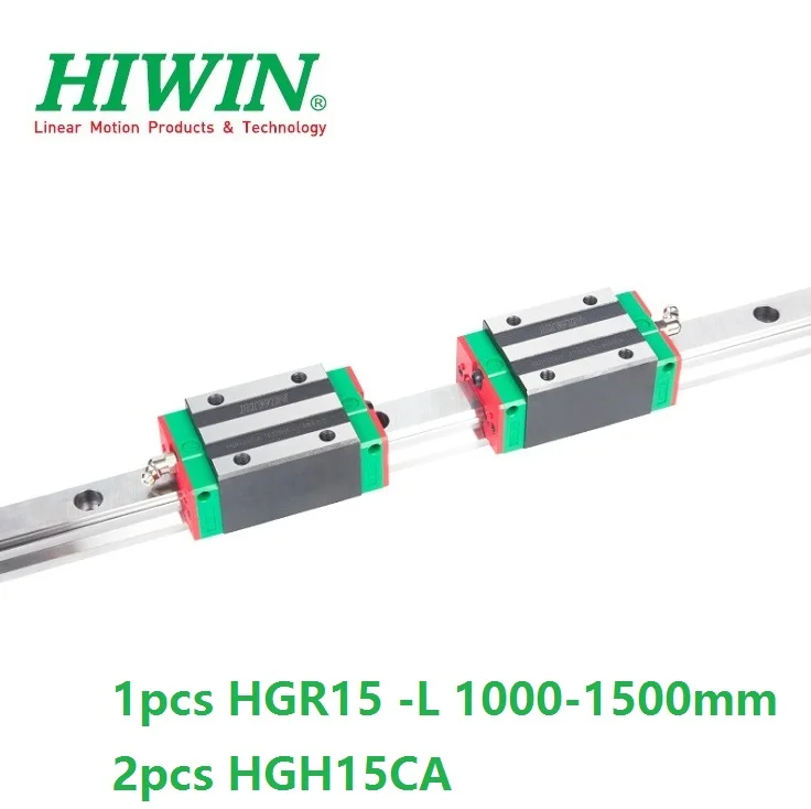 

1pcs Original Hiwin linear rail guide HGR15 1000mm 1100mm 1200mm 1300mm 1400mm 1500mm +2pcs HGH15CA Or HGW15CA(HGW15CC) Blocks