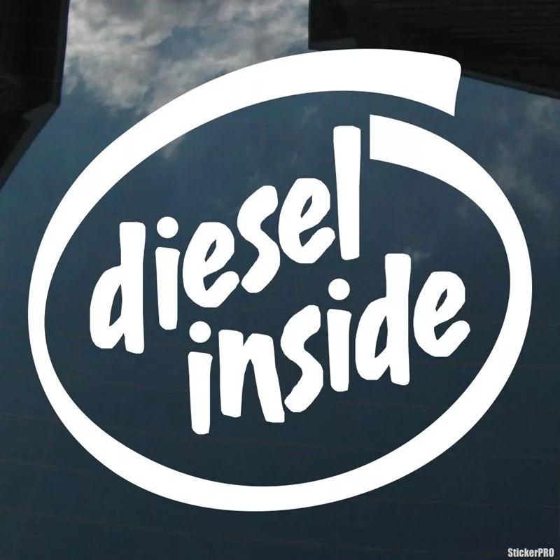 CK2101#12*11cm diesel inside funny car sticker vinyl decal car auto stickers for car fuel tank cap cover car decor