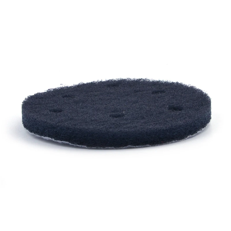 POLIWELL 4PCS 5 Pollici 6-Hole Affollamento Industriale Purga Pad Grit 240 400 1000 Heavy Duty Nylon Scrub pad per la Pulizia Della Cucina
