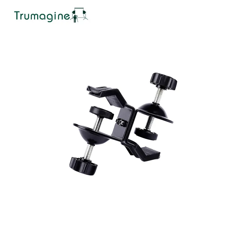 TRUMAGINE Double Heavy Duty U Clip C Clamp Twin For Photo Studio Light stand For Photography Studio Flash Shooting Accessories