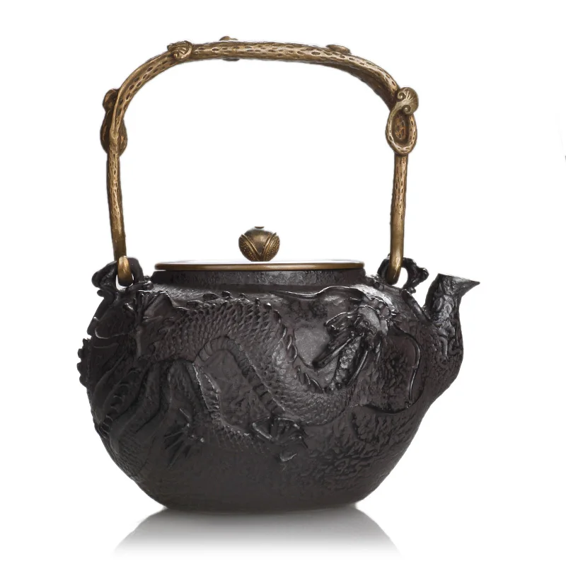 1.3L dragon tea kettle, Japanese traditonal fashion style iron teapot