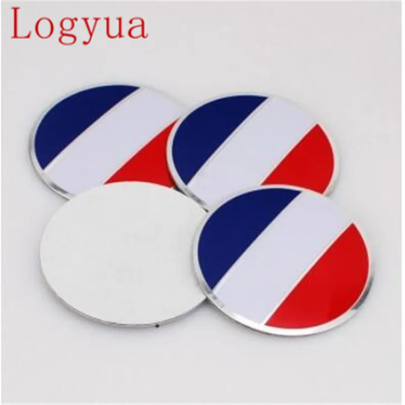 Car Styling 56.5mm USA UK France Germany Flag Wheel Center Hub Cap Cover Stickers Emblem For National Flags 20pcs = 5sets