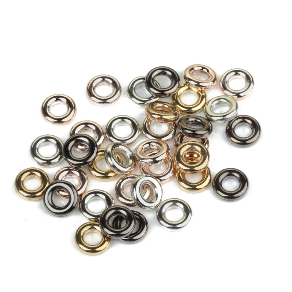 

100pcs/lot 4/6mm CCB Charm Spacer Beads Flat Round Wheel Loose Beads For DIY Jewelry Making Bracelets Supplies Accessories