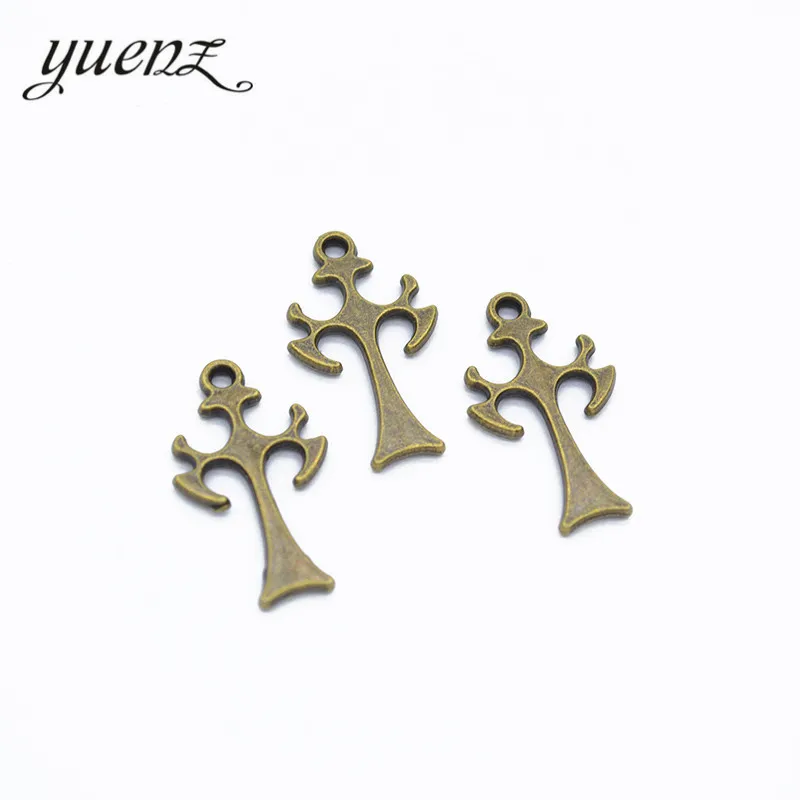 YuenZ 25pcs  Hot Sell Exquisite vintage cross Alloy Charms Pendant for Jewelry Making Accessory 23*13mm T71