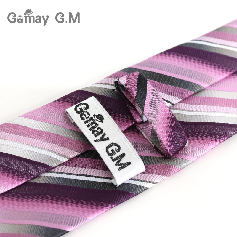 New Fashion Striped ties For men 7cm width Classic Mens Neckties For Business Party Groom Neckwear polyester Microfiber Tie