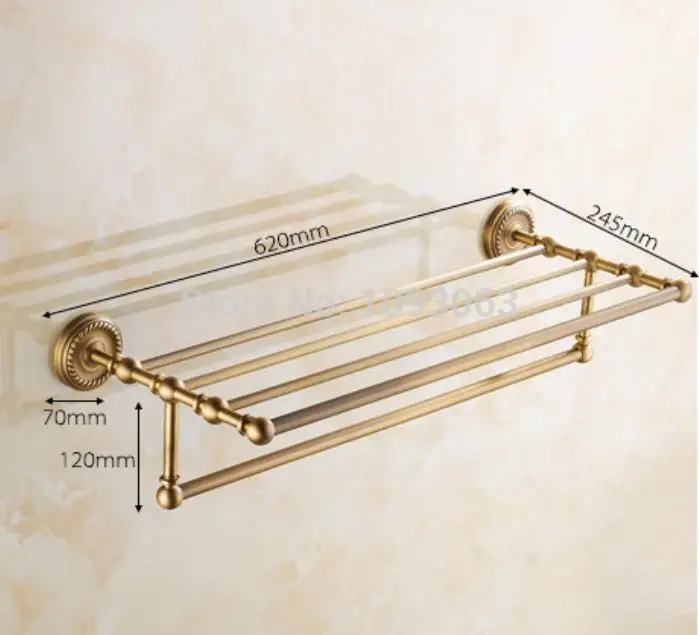 Antique Copper Towel Rack Bar Continental Bathroom Accessories Classic Retro