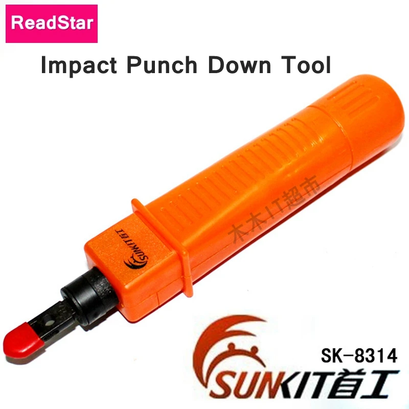 [ReadStar] Networking & Telephone wire Tool Impact punch down tool SUNKIT SK-8314 RJ45 RJ11 Plug tool Force adjustable