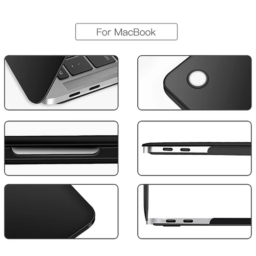 Imagen 2 del producto Funda de portátil para Macbook Air 13, Funda M1 Chip Pro 13 2023 M2 Air 13,6, 15, Funda para Macbook Pro 14, 2023 M3 Pro 16, carcasa