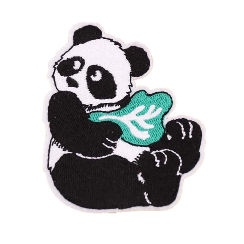 

Custom Embroidery Patch, Lovely Panda, Iron On Patch, Embroidered Applique, Factory Direct, Welcome to Customize Your Own Patch