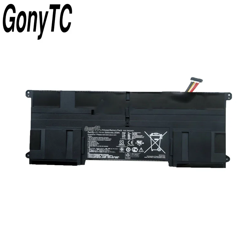 GONYTC Original New C32-TAICHI21 Laptop Battery for ASUS Ultrabook TAICHI21 TAICHI 21 C32-TAICHI21 11.1V 3200mAh