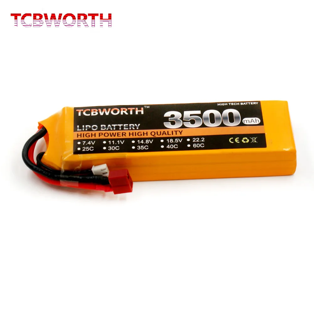 3S RC LiPo Battery 3S 11.1V 3500mAh 35C 60C For RC Airplane Quadcopter Helicopter Drone Tank Truck Batteries LiPo 3S