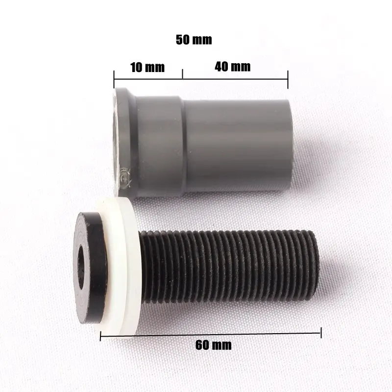 Plastic PVC Hose Pipe Connector for Aquarium, Fish Tank Joint, Water Pipe Parts, 20mm, 1Pc