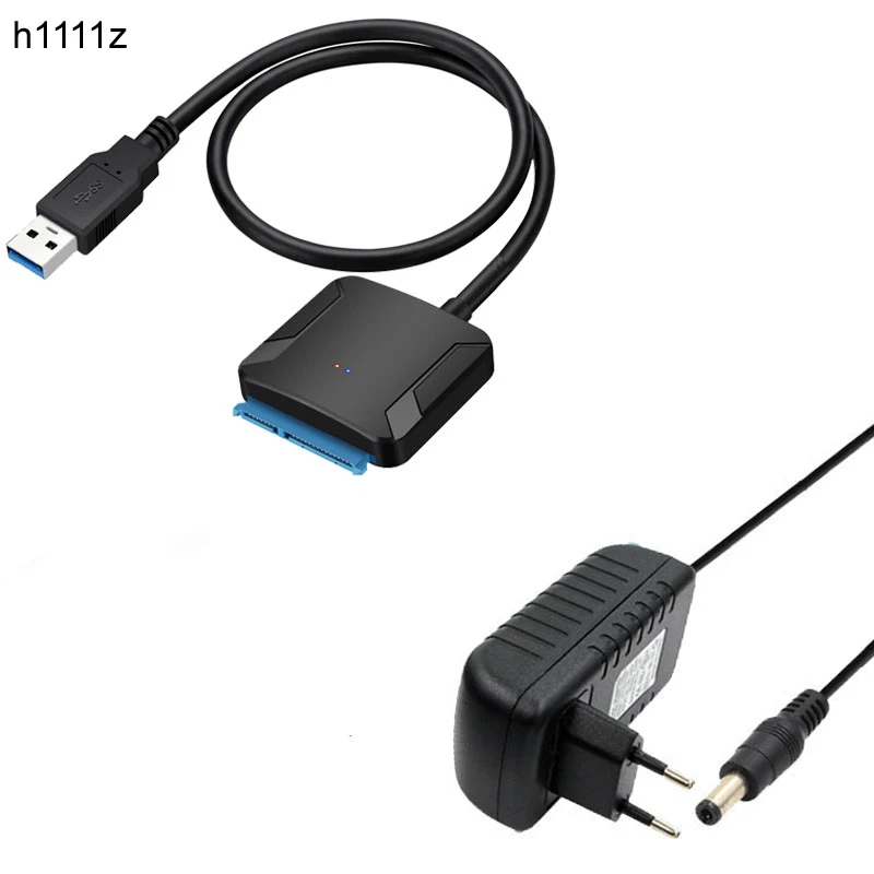 

SATA USB3.0 Adapter Cable Converter 22 pin USB 3.0 to SATA Cable with EU US UK adapter For 2.5 inch 3.5 inch HDD SSD Hard Disk