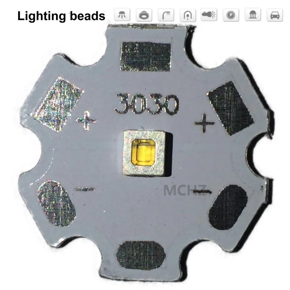 

200pcs 3030 2W PCS XPE XP-E /XTE XT-E/XPG XP-G 3535LED PCB Aluminum board 20mm For DIY LED