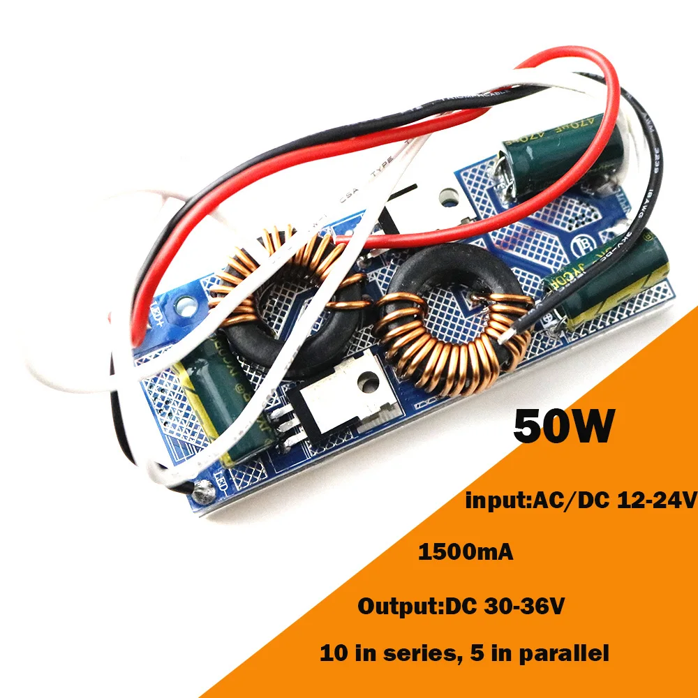 LED Driver AC/DC 12 V-24 V a DC Corrente Costante HA CONDOTTO il Driver 20 W 30 W 50 W Alimentazione A Bassa Tensione per luci A LED Proiettore 1 pz