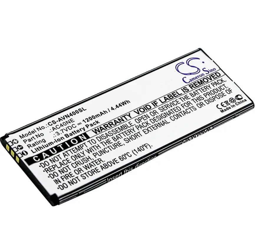 Cameron Sino 1200mah battery for ARCHOS 40 Neon AC40NE batteries