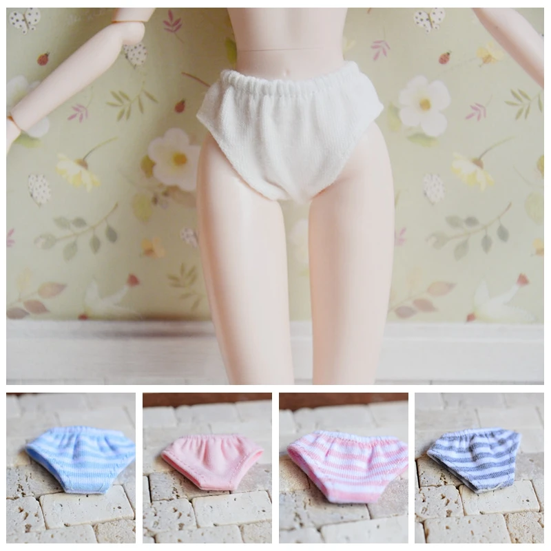 1PCS Assorted Color Underwear Stripe Underpants for Blyth, Azone, Momoko, Liccca , Barbis 1/6 Dolls