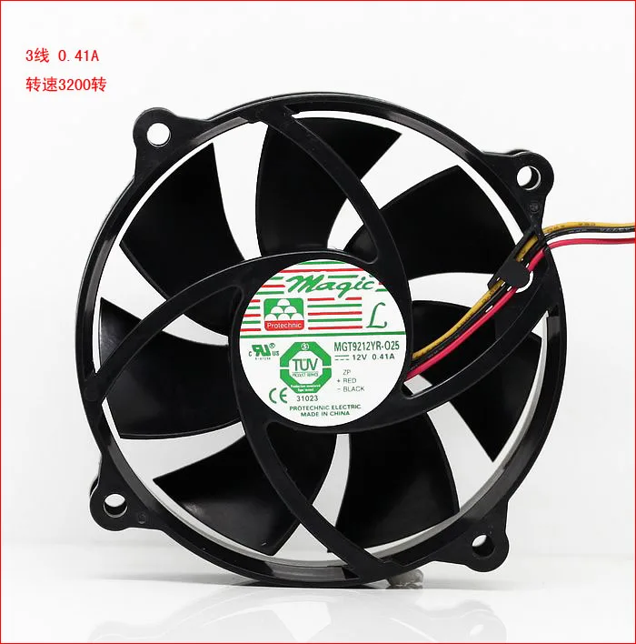 

NEW Protechnic Magic MGT9212XR-W25 9225 8cm 4PIN cpu Round cooling fan