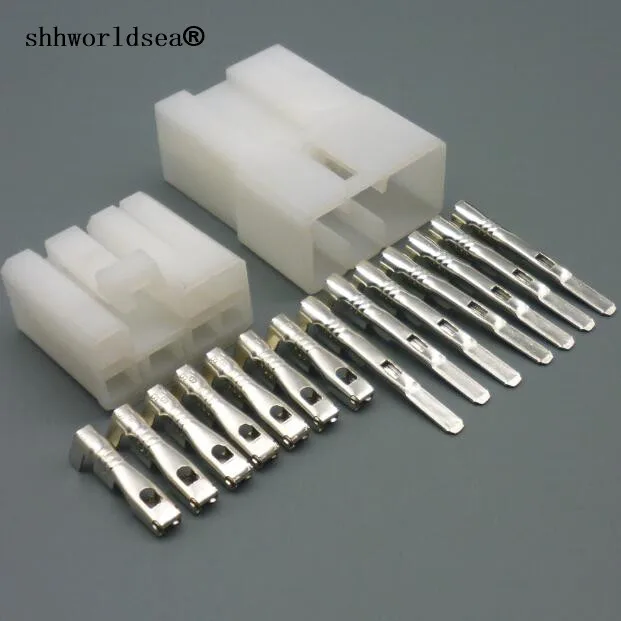 shhworldsea 5/10/30/50/100sets Female male 5 Pin PA66 Auto Electrical Wiring Harness Connector plug MG610189