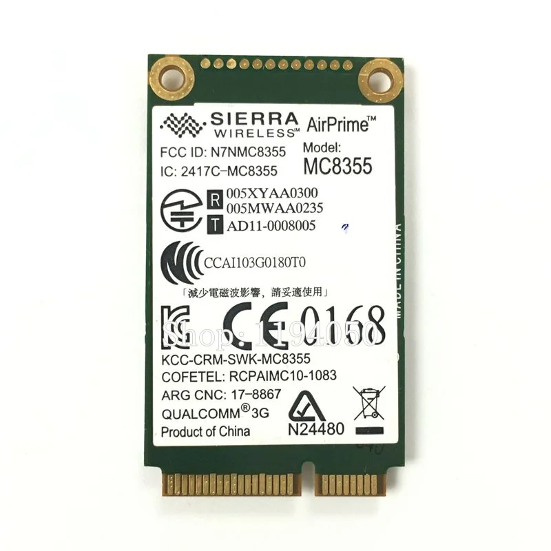 WDXUN for MC8355 Gobi3000 3G WWAN Card HSPA+ Module  WCDMA for 634400-001 2170p 2560p 8460p 8560w 4540s 6460b 6570b WLAN