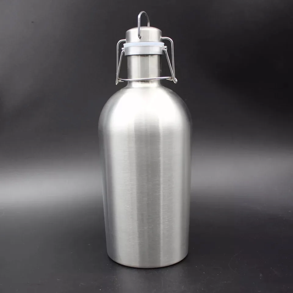 

2.5L Homebrew Beer Growler 304 Stainless Steel Home Brew Beer Flip Top Beer Growler Bottle