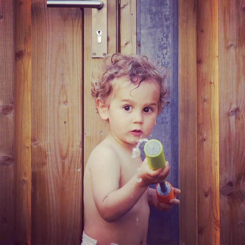 Pistolas de agua de espuma para niños, juguetes de Super cañón, tirador de pistola, baño de playa, juguetes de baño para bebés