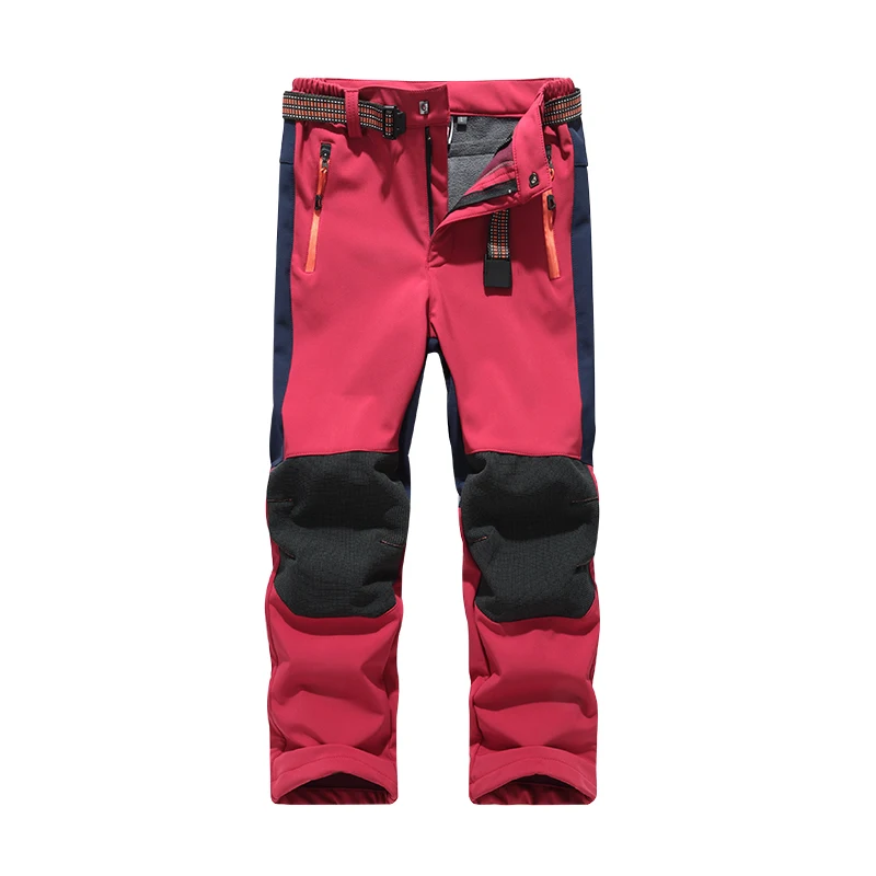 Trvlwego Skihose Wandern Camping Junge Mädchen Kind wasserdichte atmungsaktive Soft shell dicke Winter warme Trekking hose