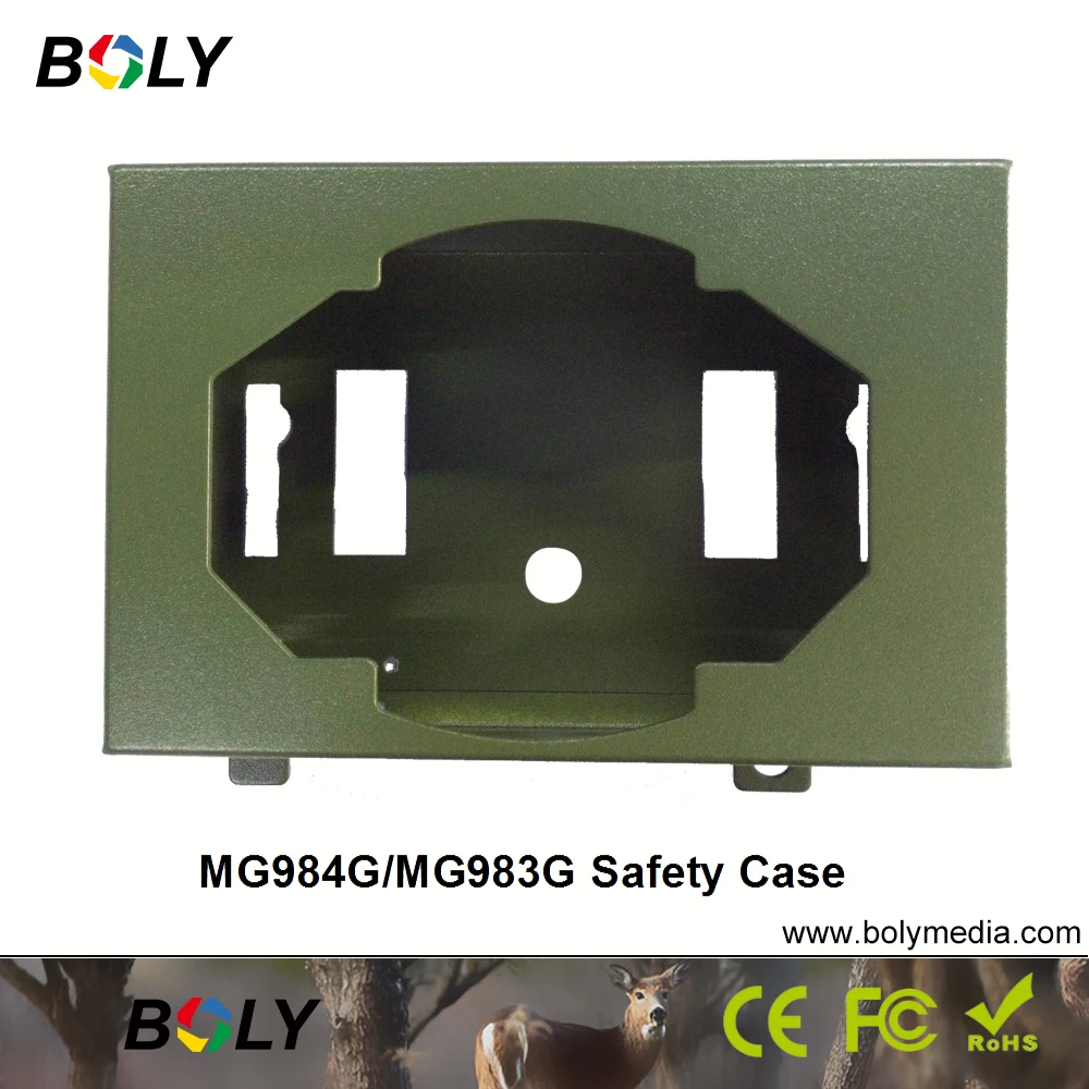 Bolyguard safety anti-theft steel protective case for hunting trail game wild cameras suitable for MG984G and MG983G with screws