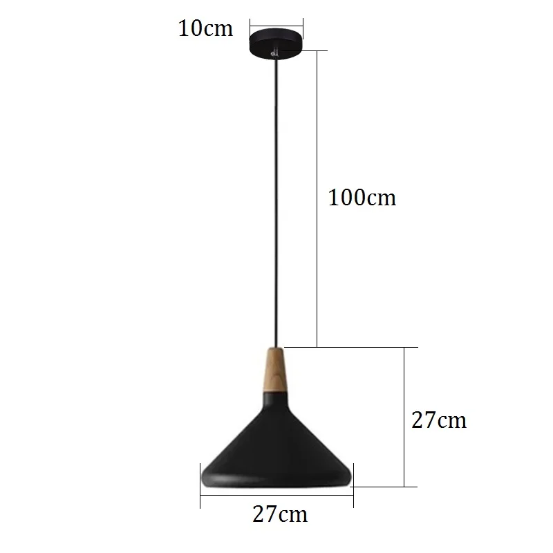 Imagem -02 - Luminária Pendente Preta de Cozinha e Ambiente Interno Luminária Moderna de Teto para Estudo Quarto Luzes Contemporâneas Livre de Lâmpadas