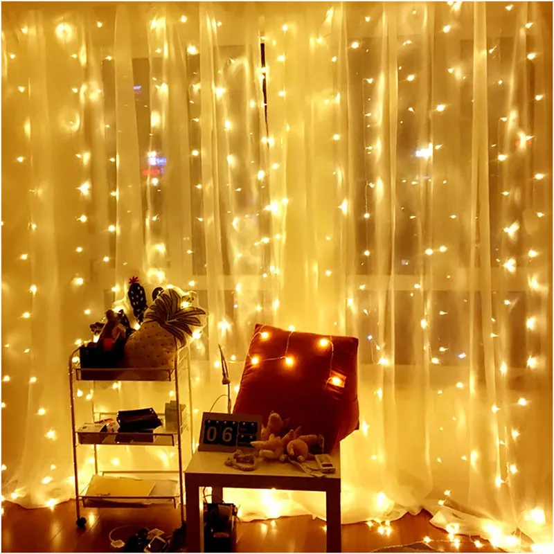 ECLH Holiday Led Christmas Lights Outdoor 100M 50M 30M 20M 10M 5M Led String Lights Decoration For Party Holiday Wedding Garland