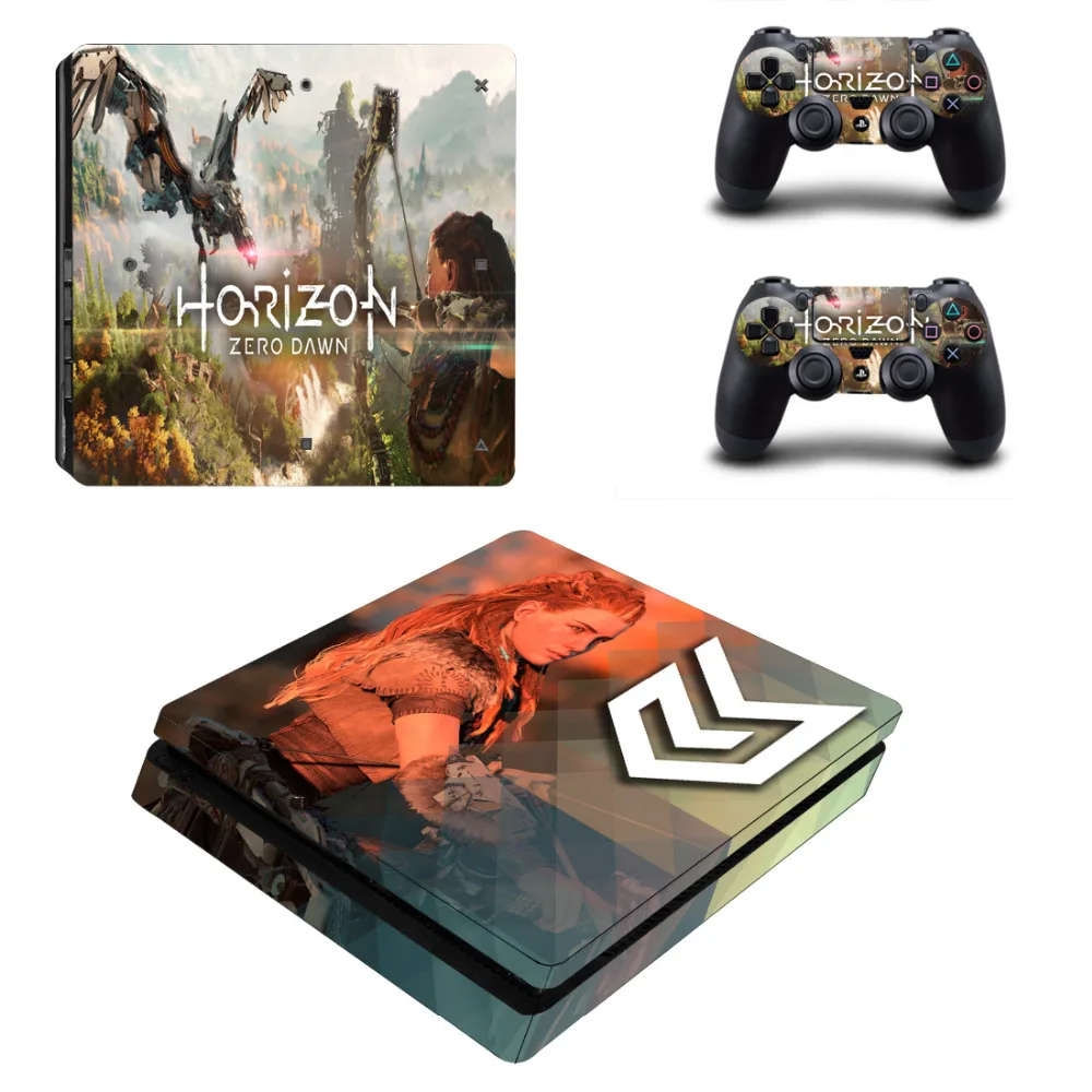 Horizon Zero Dawn PS4 Slim Skin Sticker per Sony PlayStation 4 Console e Controller per Dualshock 4 PS4 Slim Sticker Decal