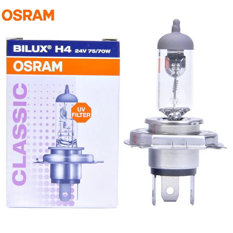 OSRAM H4 24V 75/70W 64196 P43t Original Line Spare Parts Headlight Truck Use Standard Lamp OEM Halogen Bulb 1X