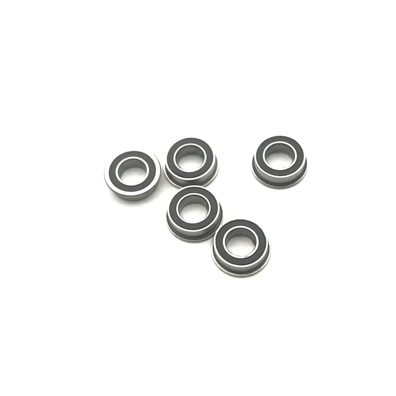 2023 Real Top Fashion Mf115-2rs Bearing 5x11x4mm ( 10 Pcs ) Abec-1 Miniature Flanged Mf115rs Ball Bearings Lf-1150ddy04