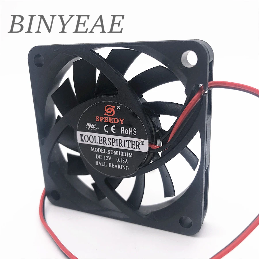 Ball bearing 6010 60MM 60x60x10MM DC12V Ultra-thin cooling fan Comptuter CPU Cooling fan with usb 2pin