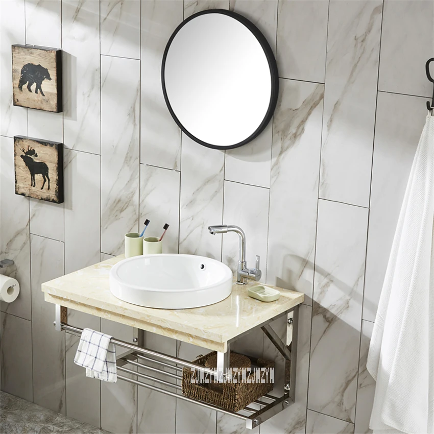 

TZP001 Wall Mounted Type Cabinet Toilet Vanity Combo Mirror Cabinet Bathroom Cabinet Ceramics Basin Washroom Storage Cabinet