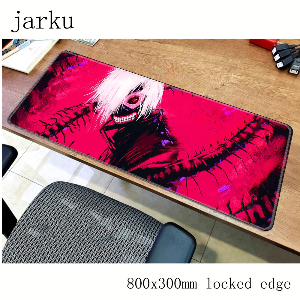 Tokyo Ghoul mousepad gamer 800x300X3MM gaming mouse pad large Beautiful notebook pc accessories laptop padmouse ergonomic mat