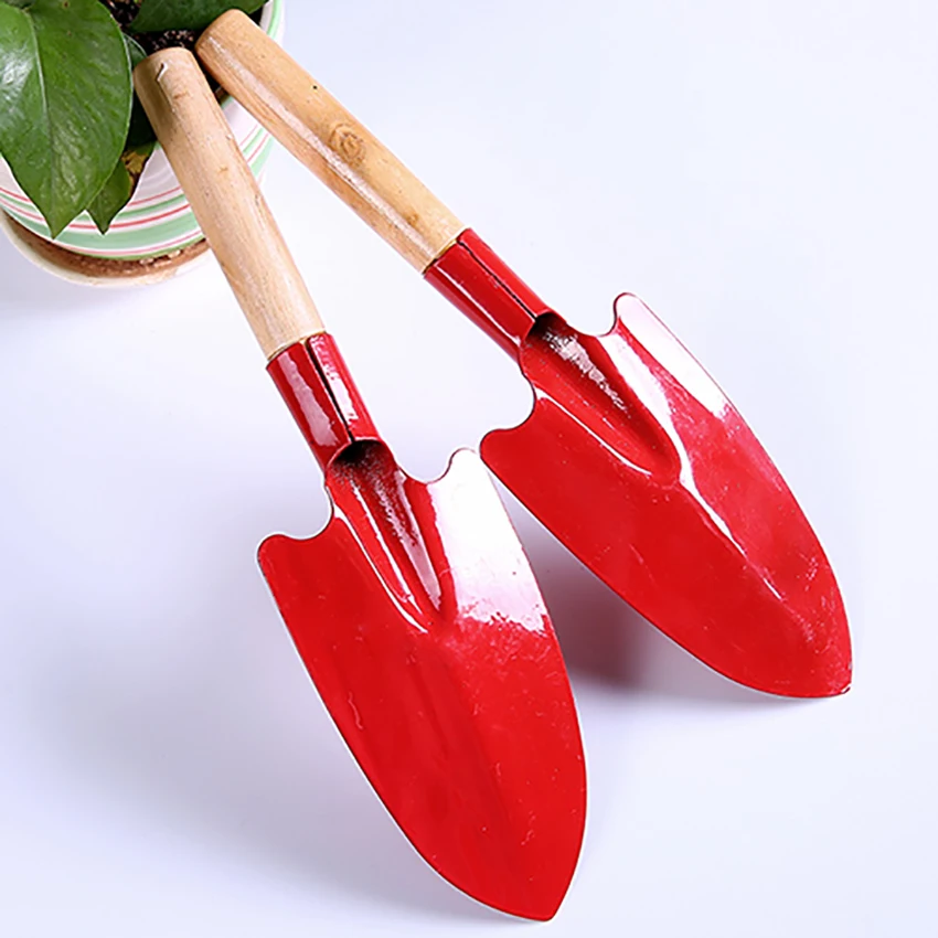 Pala pequeña con mango de madera, herramientas de jardinería para el hogar, macetas carnosas, Suelo Suelto, flores, plantación, excavación, pala de hierro